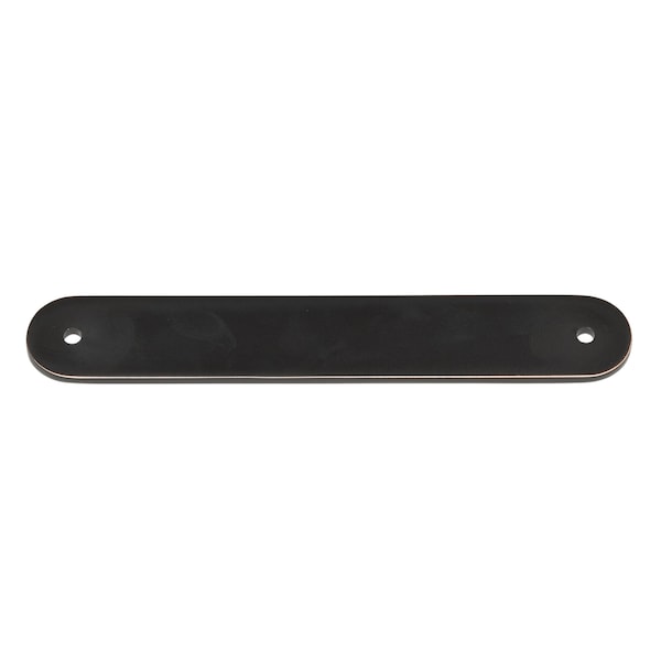 Gliderite Hardware 6 in. Oil Rubbed Bronze Rounded Back Plate 5-1/16 in. Center to Center - 6343-128-ORB 6343-128-ORB-1 - main